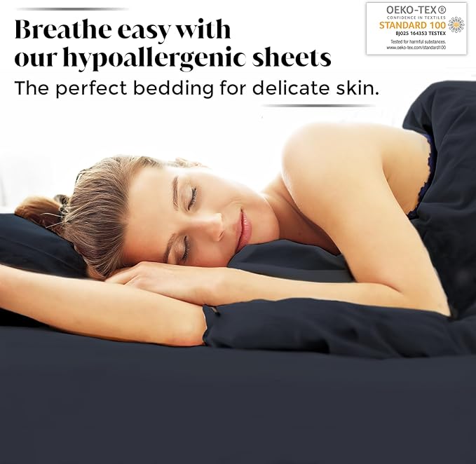 Full Size Sheet Set | 100% Viscose | Organically Grown | Ultra Soft | Cooling Sheets for Hot Sleepers | 17" Deep Pocket [Charcoal Grey]