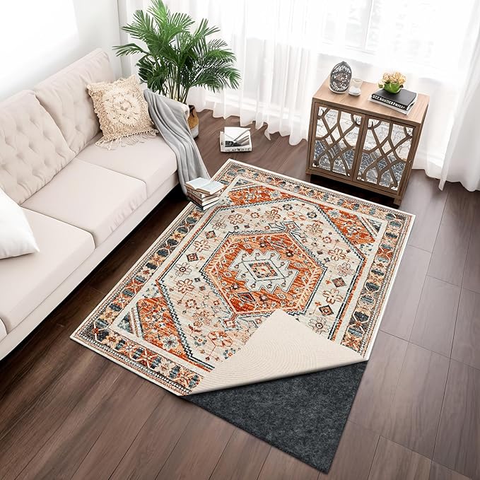 100% Waterproof Rug pad, 2x20 ft Area Rug Non-Slip Rug Pads, Carpet Pads for All Floors and finishes, Felt pad for Hardwood Floors, Keep Carpets in Place Soft and Secure