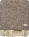 | Wool Blanket/Throw | 100% New Zealand Wool | Perfect for Home and Outdoors | Virgin Wool Throw with Fringes 67"x79" (170 x 200 cm)