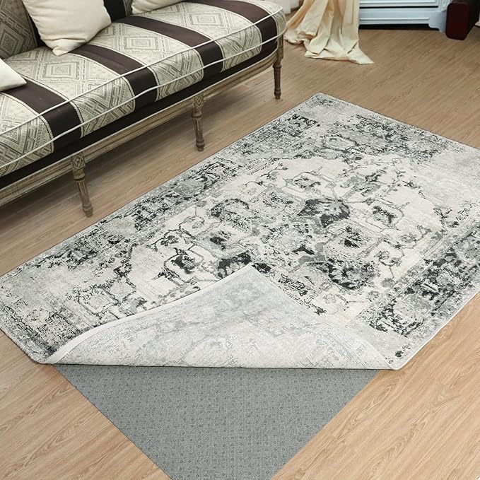 LINLA Dual Surface Felt+Rubber Non-Slip Rug Pad, 2'x3', 1/4" Thick, Strong Grip Cushioning Support Pad, Double-Side Anti-Skid, Safe for All Floor and Finishes, Extra Comfort