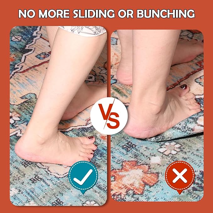 Waterproof Rug Pad, Thick 8x10 Ft Under Area Rug Carpet Pad, Non Slip Rug Pads for All Floors and Hardwood Floors Finishes, Keep Carpets in Place Soft and Prevent Rug from Wrinkling or Buckling