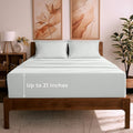 Mellanni Full Sheet Set - 6-Piece Iconic Collection Bedding, (Including 4 Pillowcases), 21-Inch Extra Deep Pocket, Easy Care, Ultra Soft, Cooling Sheets, Brushed Microfiber - Ivory