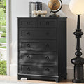 Farmhouse 6 Drawer Dresser for Bedroom, 41" Tall Small Dressers & Chest of Drawers, Rustic Wood Dresser with Metal Handle, Storage Organizer Closet for Living Room, Hallway, Entryway