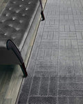 Custom Length Hallway Runner Rug,Slip Resistant,Bricks Anthracite, 26 Inch X 5 feet, Sold and Priced Per Foot