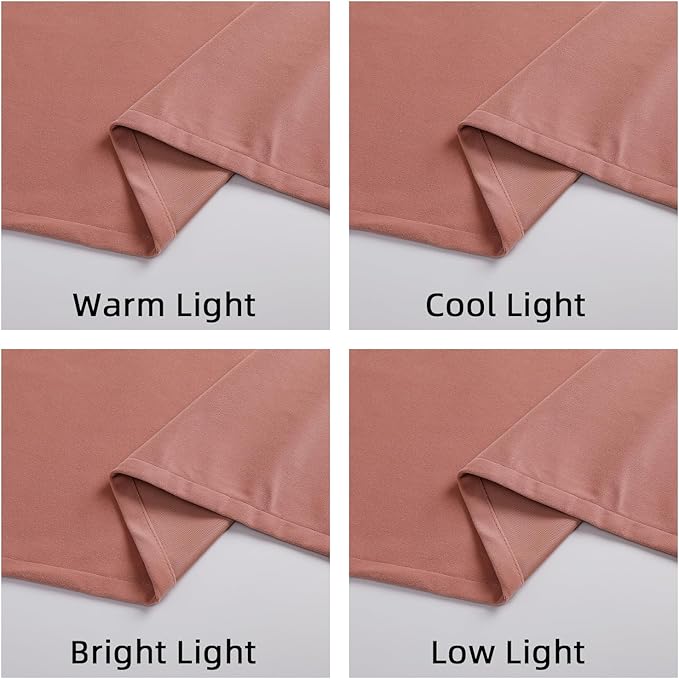 Joydeco Customized Velvet Curtains - Luxury Thermal Insulated Pink Velvet, Bedroom & Living Room, Rod Pocket, 1 Panel, Custom Size