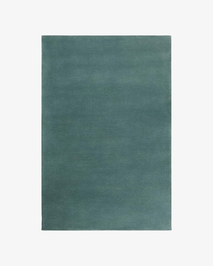 Hand-Tufted Wool Square Area Rug – Soft Premium Wool Carpet for Living Room, Bedroom & Home Décor – 13X13 ft| Pale Green – Durable, Non-Slip Backing, Handcrafted Rug