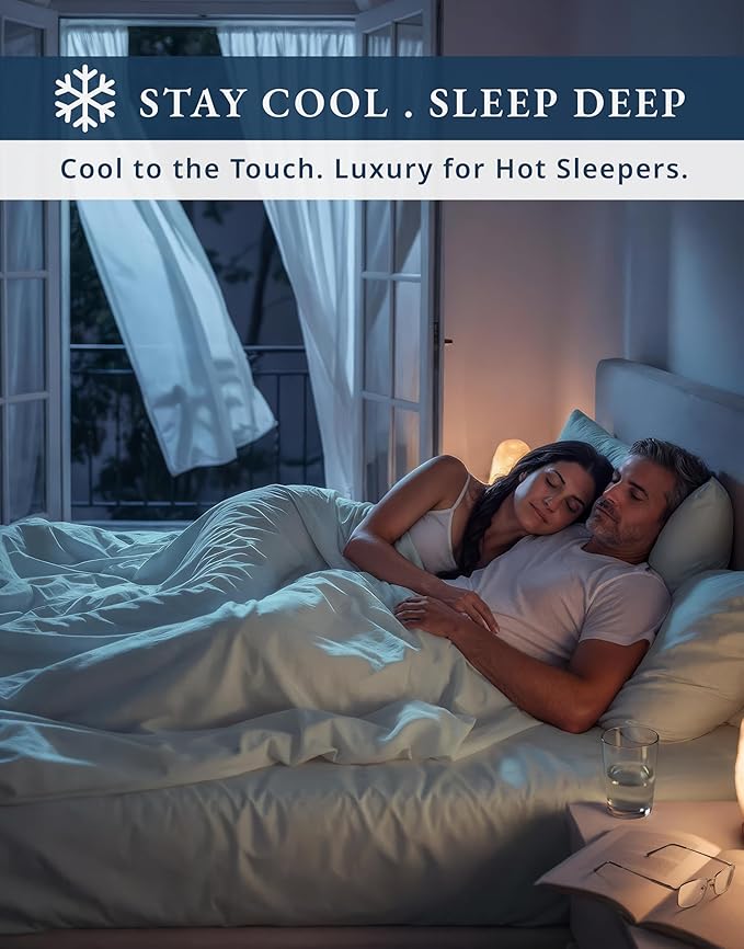 LANE LINEN 100% Egyptian Cotton Twin Sheets Set - 1000 Thread Count, Sustainably Produced Luxury Hotel Like Thick Twin Sheets, Naturally Temperature Regulating Machine Washable - Silver