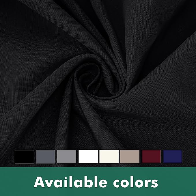 Biscaynebay Wrap Around Bed Skirts with Split Corners for Full Beds 14" Drop, Black Elastic Dust Ruffles Adjustable Easy Fit Wrinkle & Fade Resistant Silky Luxurious Fabric Machine Washable