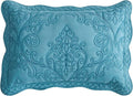 CHIXIN Microfiber Standard Pillow Shams Set of 2 - Decorative Quilted Pillow Covers - Lagoon - Size (20" x 26")