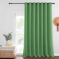NICETOWN Blackout Patio Curtains 100 x 144 Inches Long for Sliding Door Extral Wide Blackout Curtain Panels Thermal Insulated Room Divider - Grommet Top, 100" W x 144" L, 1 Panel, Froest Green