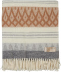 | Wool Blanket/Throw | 100% New Zealand Wool | Perfect for Home and Outdoors | Virgin Wool Throw with Fringes 67"x79" (170 x 200 cm)