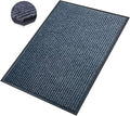 Front Door Mat,4'x6'Indoor Outdoor Door Mat,Heavy Duty Durable Welcome,Commercial Floor Mats Inside Outside Entrance, Waterproof All-Season, All-Weather Non Slip Backing Doormat for Entryway,Dark Gray