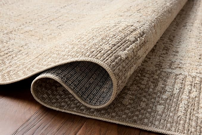 Loloi Amber Lewis Bexley Collection BEX-06 Natural/Taupe 4'-0" x 6'-0" Accent Rug Neutral, Textured, Living, Bedroom, Dining, Carpet