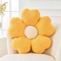 Kcvvcr Flower Throw Pillow, Cute Flower Shaped Pillow Decorative Throw Pillow for Bed Couch, Soft Daisy Pillows Floor Seating Cushion Cushions (19.6 Inch Yellow)