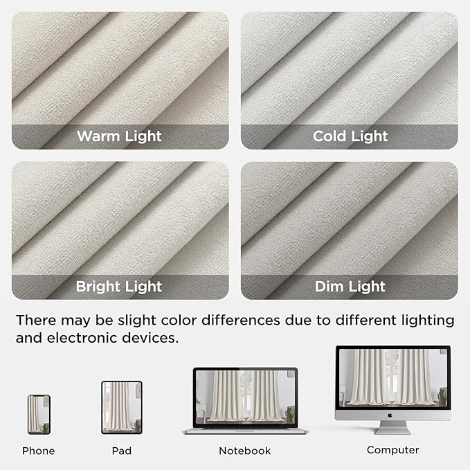 Joydeco White 100% Blackout Curtains 96 Inch 2 Panels, Luxury Thermal White Velvet Curtains for Bedroom Living Room, Soundproof Blackout Window Drapes, Grommet Top (52W x 96L)