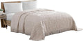 Beatrice Home Fashions Medallion Chenille Bedspread, Twin, Blush