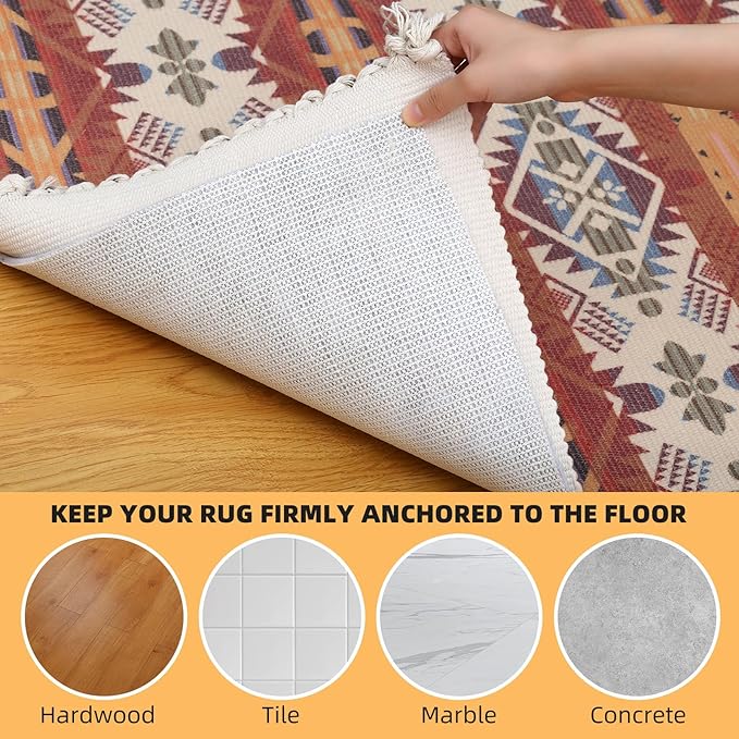 Non Slip Rug Pad, Natural Rubber Backing Rug Pads 1/4” Thick, Felt Rug Gripper Pad, Non Slip Under Carpet Mat, Under Rug Cushion for Hardwood Floors, Carpet Runners (5x8FT)