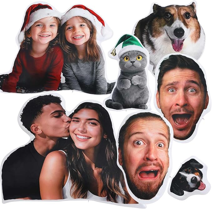 Custom4U Custom Pet Pillow with Picture Funny Shaped Pillow Personalized Custom Body Pillow Customized Pet Pillow with Photos (18inches)