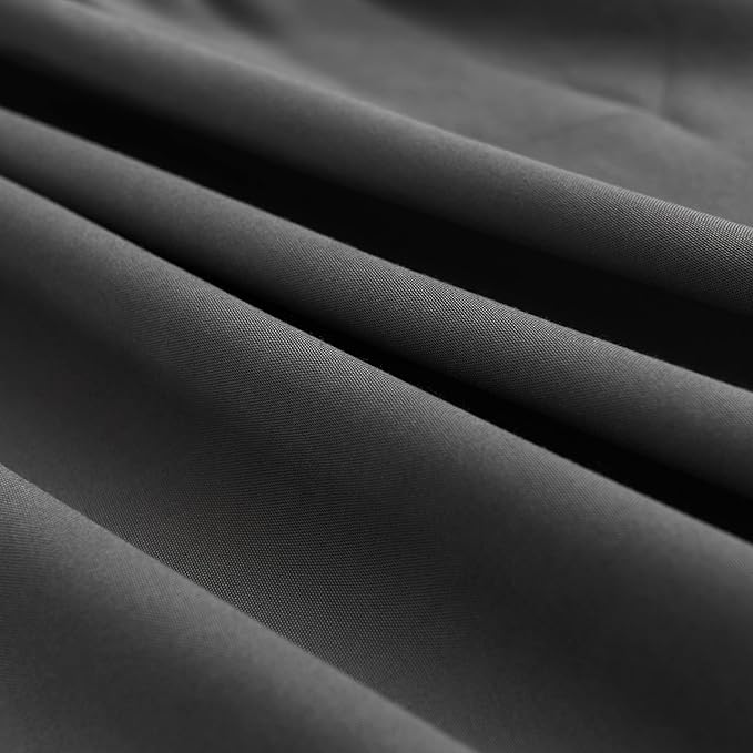 TSUTOMI Black Bed Skirt Twin Size Ruffled Bed Skirt with Split Corners, Twin Bed Skirt 16 Inch Drop,Twin Size Bed Skirt Black for Ruffled Bed Skirt with Split Corners, Bed Skirt Twin Size