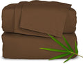 Pure Bamboo Twin Sheets, Genuine 100% Organic Viscose Derived from Bamboo Bed Sheet Set, Luxuriously Soft & Cooling, Double Stitching, 2 Year Quality Promise (Twin, Coconut Husk)