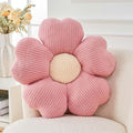 Kcvvcr Flower Throw Pillow, Cute Flower Shaped Pillow Decorative Throw Pillow for Bed Couch, Soft Daisy Pillows Floor Seating Cushion Cushions (14.9 Inch Pink)