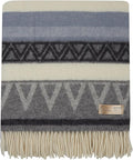 | Wool Blanket/Throw | 100% New Zealand Wool | Perfect for Home and Outdoors | Virgin Wool Throw with Fringes 67"x79" (170 x 200 cm)