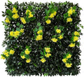 GLANT Expandable Fence Privacy Screen for Balcony Patio Outdoor,Decorative Faux Ivy Fencing Panel,Artificial Hedges (Single Sided Leaves) (1, Branches -Yellow Muxiang)