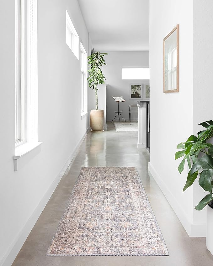 Loloi II Skye Collection SKY-01 Grey/Apricot 5'-0" x 7'-6" Area Rug