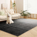 Area Rugs 8x10, Machine Washable Rugs for Living Room Floor Non Silp Vintage Rug Black Carpet for Living Room Dinning Room Bedroom Rug Under Bed Home | Black White