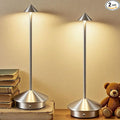 2 Pack Cordless LED Table Lamp, Rechargeable 5200mAH Battery Operated Lamp for Decor, 3 Color Stepless Dimming Desk Lamps, for Restaurant, Bedroom, Outdoor Camping, Coffee Shop, Night Light