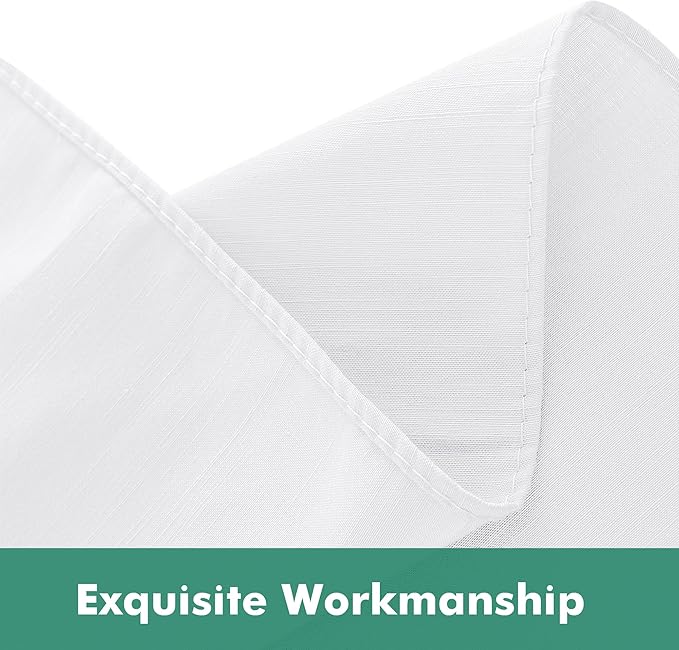 Biscaynebay Wrap Around Bed Skirts with Split Corners for Queen Beds 21" Drop, White Adjustable Elastic Dust Ruffles Easy Fit Wrinkle & Fade Resistant Silky Luxurious Fabric Machine Washable