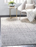 Unique Loom Del Mar Collection Area Rug - Jennifer (10' x 14' 1" Rectangle, Gray/ Black)