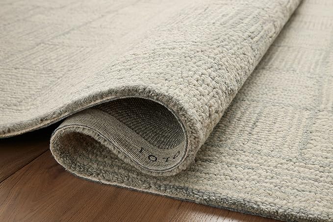 Loloi Chris Loves Julia Francis Collection FRA-03 Silver/Sky 8'-6" x 12' Area Rug