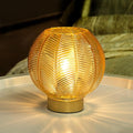 Battery Operated Lamp with Timer, Table Lamp Small Cordless Lamp Battery Powered, Decorative Table Lamps for Living Room Bedside Kitchen Bath Room-Gold
