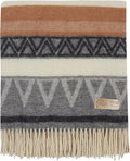 | Wool Blanket/Throw | 100% New Zealand Wool | Perfect for Home and Outdoors | Virgin Wool Throw with Fringes 67"x79" (170 x 200 cm)
