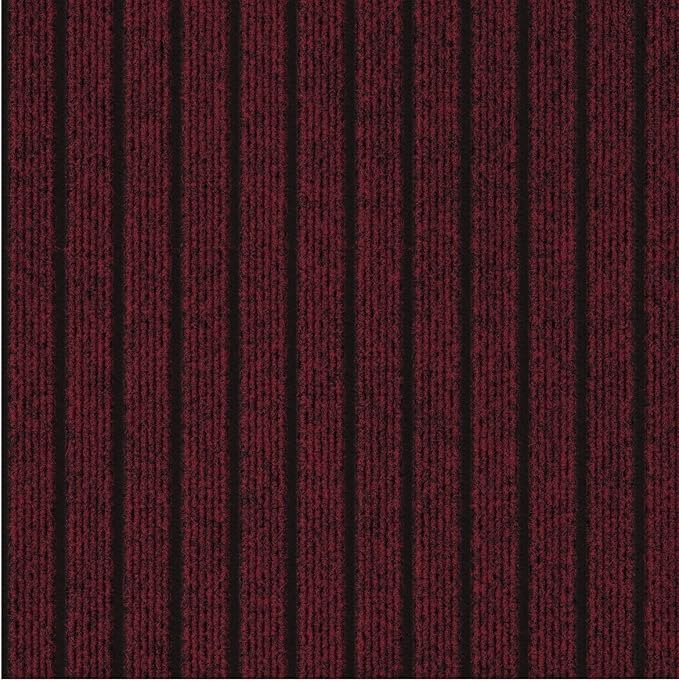 Ottomanson 2'7" x 6' Hallway Runner with Scraper Pile Extra Durable Non-Slip Rug Mat for Indoor & Outdoor Use - Ideal for Kitchen, Entryway, Patio & Garage - High-Traffic Carpet, Red