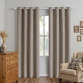 100% Blackout Curtains 72 Inch Length 2 Panels Set, Black Out Curtains for Living Room, Linen Thermal Insulated Grommet Drapes Bedroom Luxury Decor Privacy(70W × 72L inch, Linen)