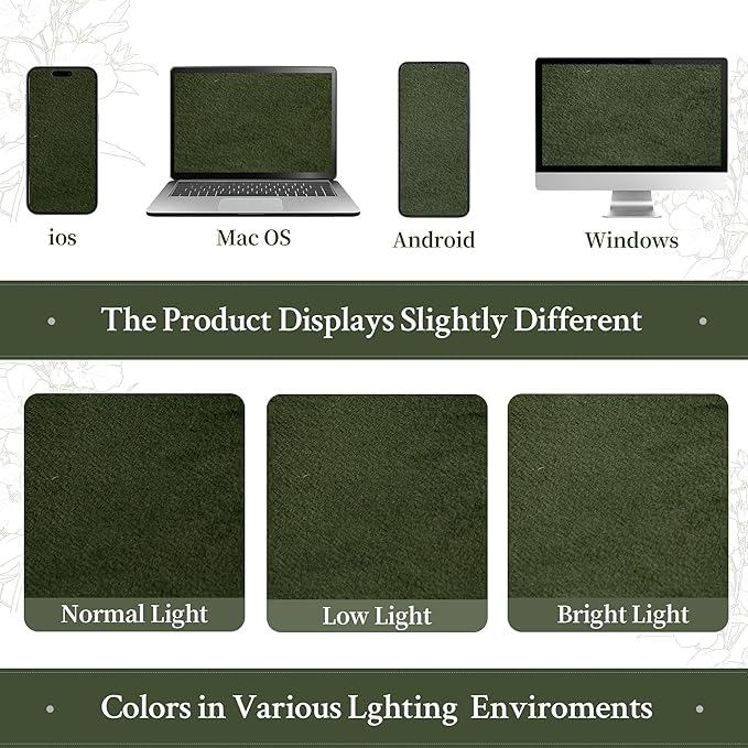 LAMIT Olive Green Velvet Curtains for Living Room 102 Inch Length, Room Darkeing Blackout Panels Luxury Thermal Insulated Back Tab and Rod Pocket Window Drapes for Bedroom, 2 Panels, 52 x 102 Inch