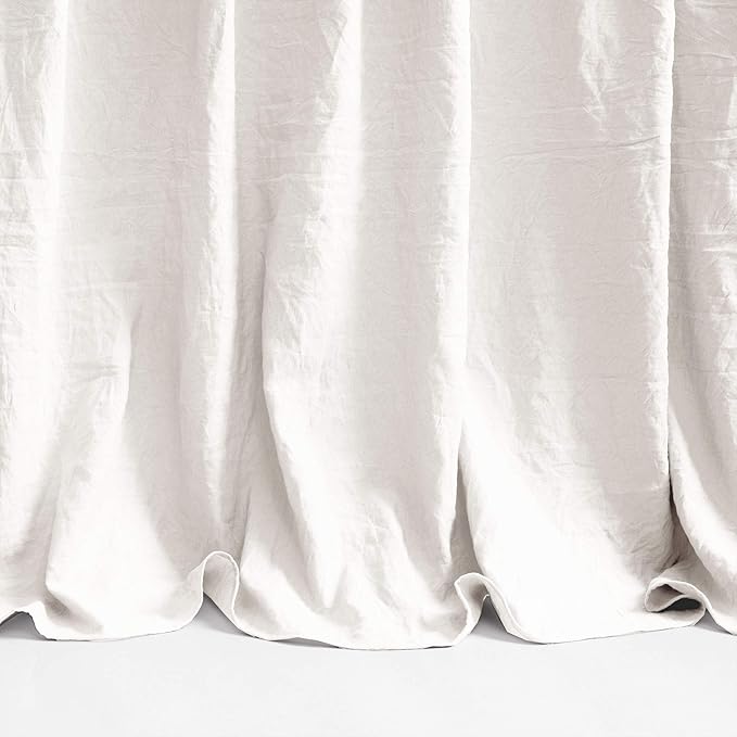 Lush Decor Ruffle Skirt Bedspread Set - 3-Piece Luxurious Farmhouse Bedding - Elegant Ruffle Detail - Timeless Style - Soft Lightweight Sheets - Full, White