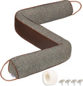 TORRAMI Under Door Draft Stoppers 36 Inch, Heavy Triangle Stop Draft Block Cold Air/Wind/Breeze Noise Blocker Door Sweeps Weather Stripping Bottom Seal Brown