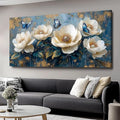 Flowers Canvas Wall Art - Modern landscape Paintings for Living Room, Bedroom Wall Decor, Framed Wall Art for Home or Office Decoration, Large Wall Art 20"x40"(50CMx100CM)