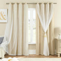XiDi Curtains for Bedroom Decor Beige52/96/1