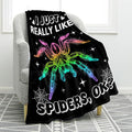 Jekeno Cute Spider Blanket Colorful Gifts for Men Women Kids Boys Girls Dad Mom Wife Friends Birthday Christmas Halloween Presents Home Bedroom Decor Animal Blanket 50"x60"