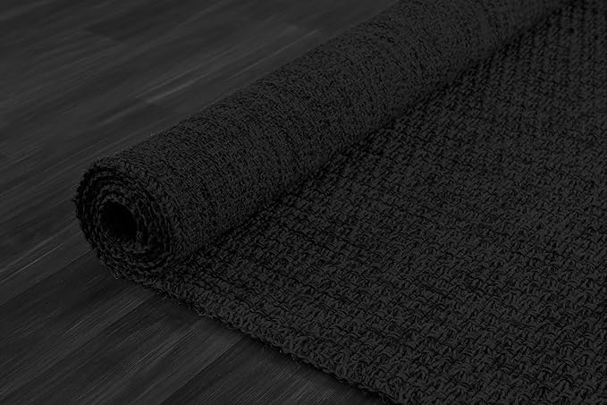 Easy Jute Door Mat 2x3 Indoor Outdoor Natural Rugs Solid Fiber Rug Woven Area Rug Boho Easy Clean Inside Carpet for Living Room Bedroom Dining Room Hallway or Outdoor Patio Porch (2 X 3 Dark Grey)