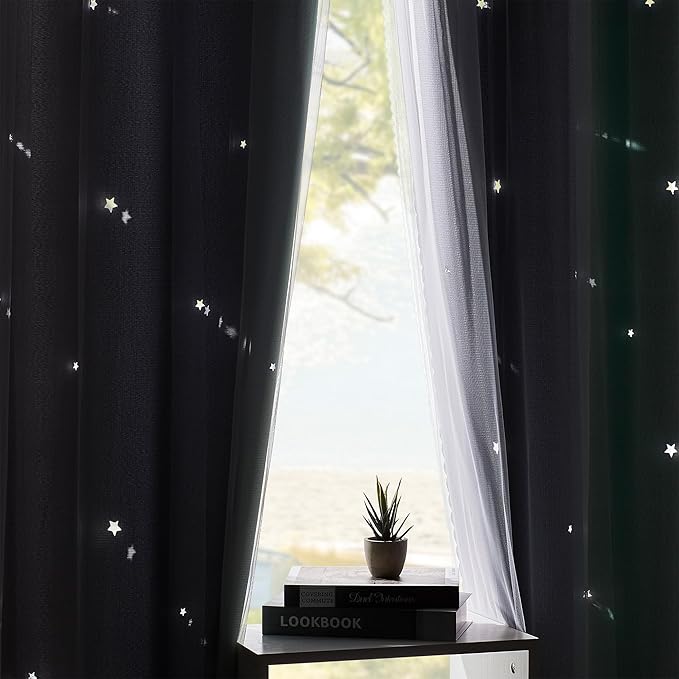XiDi Curtains for Bedroom Decor, Rainbow Green LightgreyGrey34/54/1