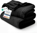 Bedsure GentleSoft Fleece Blanket California King Size Black - Lightweight Plush Fuzzy Cozy Soft Bed Blankets, 102x96 inches