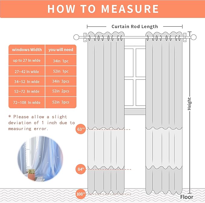 XiDi Dream Star Blackout Curtains for Kids Rooms Girl Princess Curtain for Daughter Bedroom Window (Pink Grey Blue, W34 X L72)