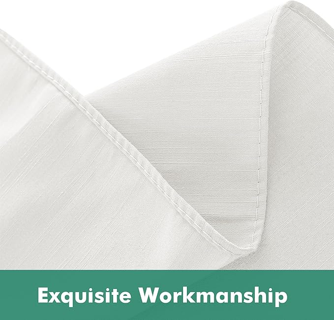 Biscaynebay Wrap Around Bed Skirts with Split Corners for King Beds 16" Drop, Ivory Elastic Dust Ruffles Adjustable Easy Fit Wrinkle & Fade Resistant Silky Luxurious Fabric Machine Washable