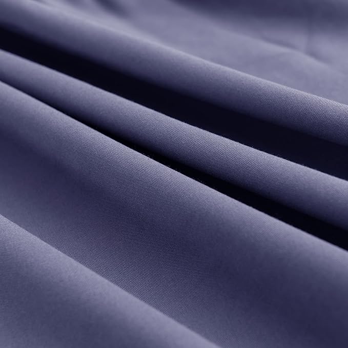 Navy Blue Bed Skirt King Size Ruffled Bed Skirt with Split Corners, King Bed Skirt 12 Inch Drop, King Size Bed Skirt Grey for Ruffled Bed Skirt with Split Corners, Bed Skirt King Size