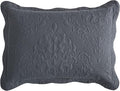 CHIXIN Microfiber Standard Pillow Shams Set of 2 - Decorative Pillow Covers - Dark Grey - Size (20" x 26")